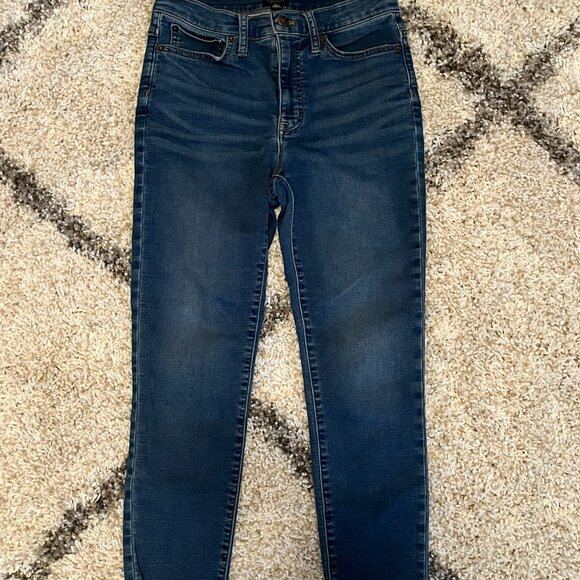 J. Crew 9" High-Rise Skinny Jeans size 27, Inseam 23 - Picture 2 of 11